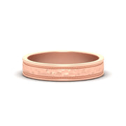 Light Weight Classic Hammered Wedding Ring